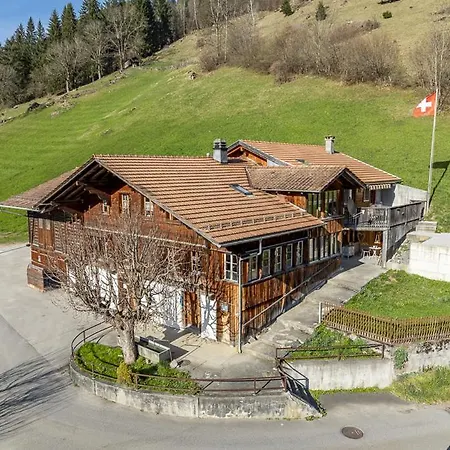 Authentic Swiss Farm In The Alps Fireplace *