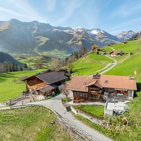 Authentic Swiss Farm In The Alps Fireplace بيت للعطل Brienzwiler