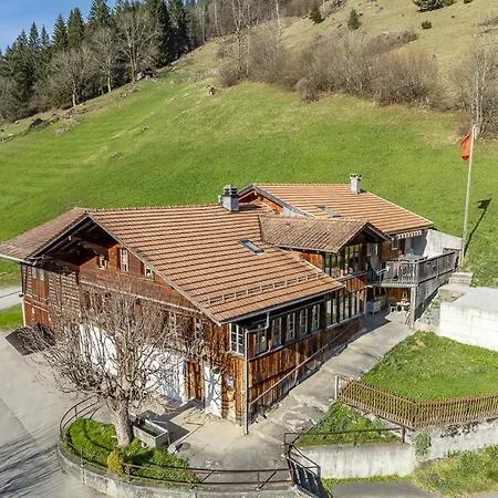 Authentic Swiss Farm In The Alps Fireplace